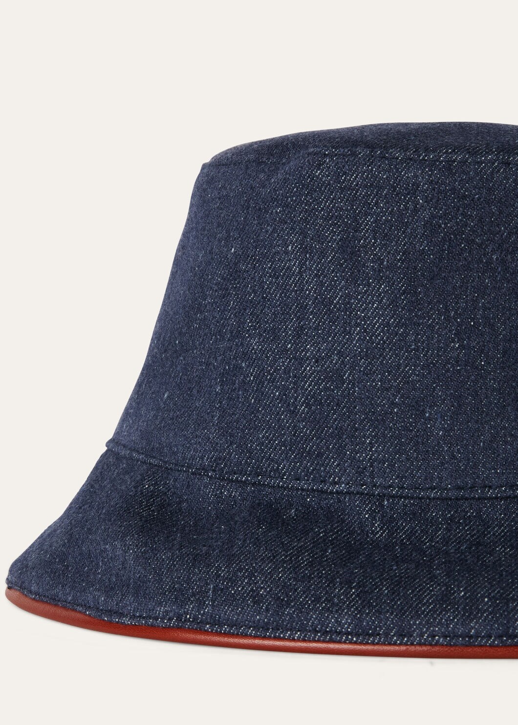 Denim Flower Bucket Hat - 4