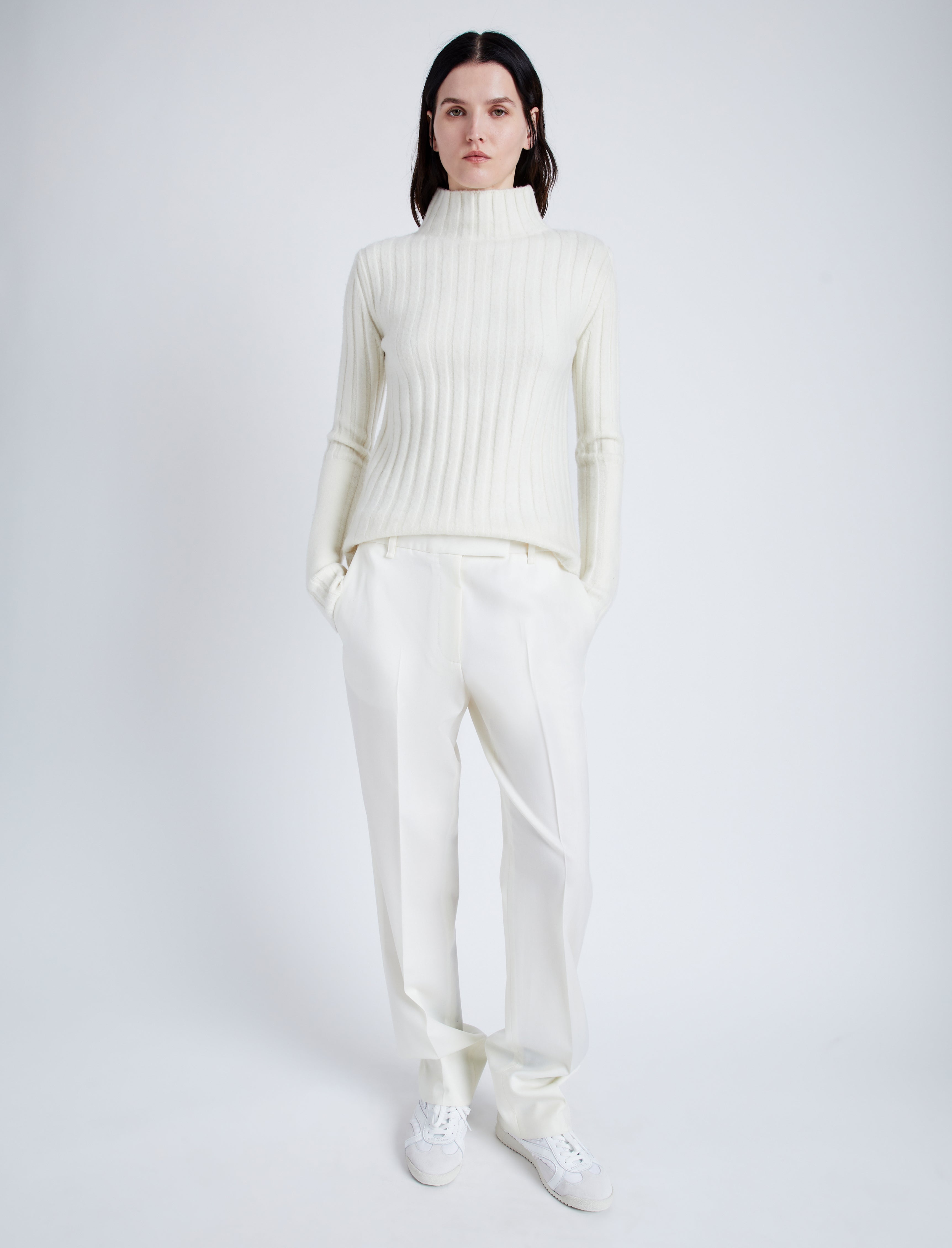 Haven Sweater in Midweight Cashmere Rib - 3