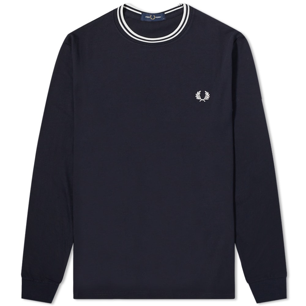 Fred Perry Long Sleeve Twin Tipped Tee - 1