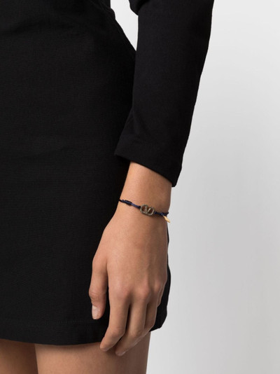 Valentino VLogo Signature crystal cord bracelet outlook