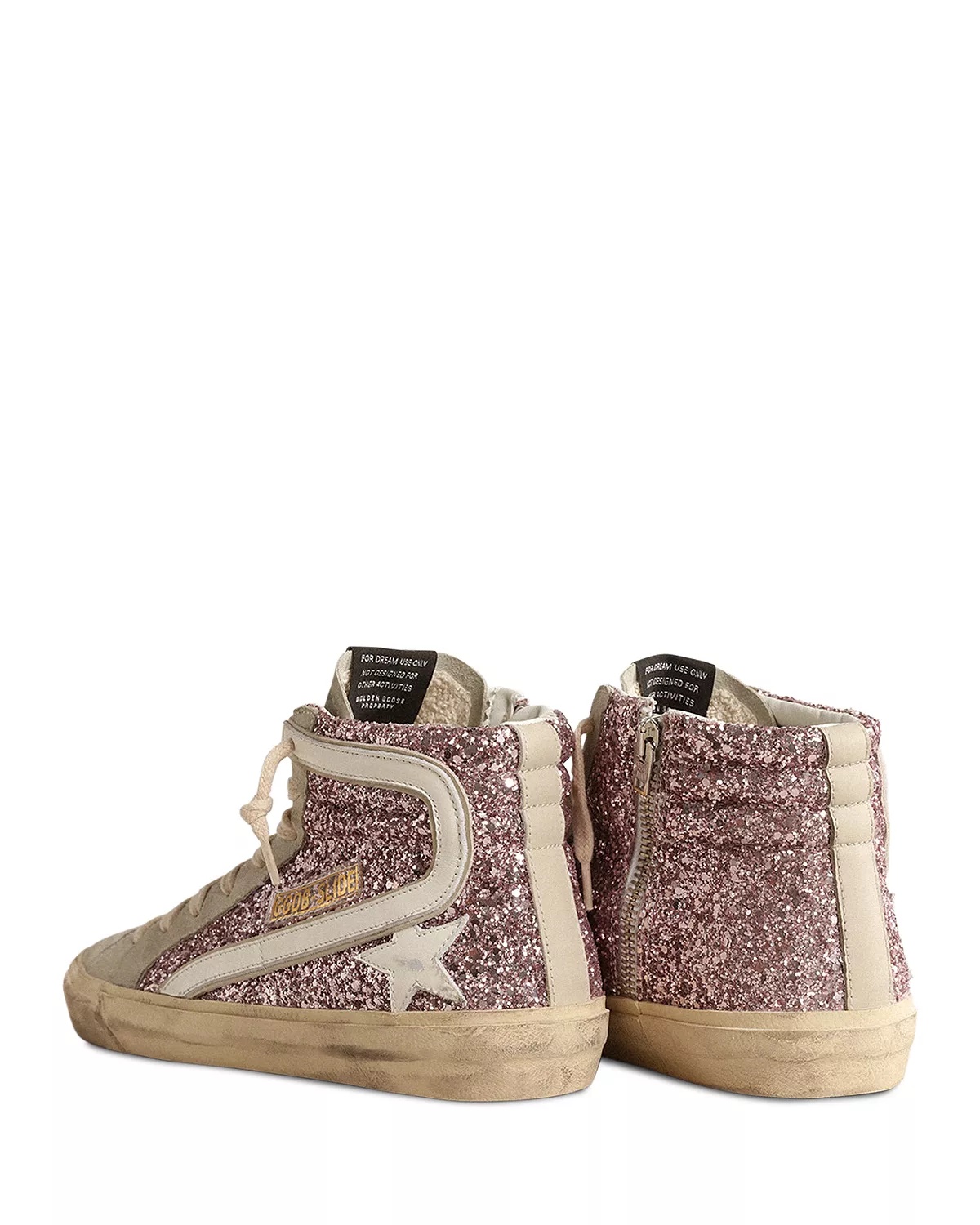 Women's Slide Glitter High Top Sneakers - 4