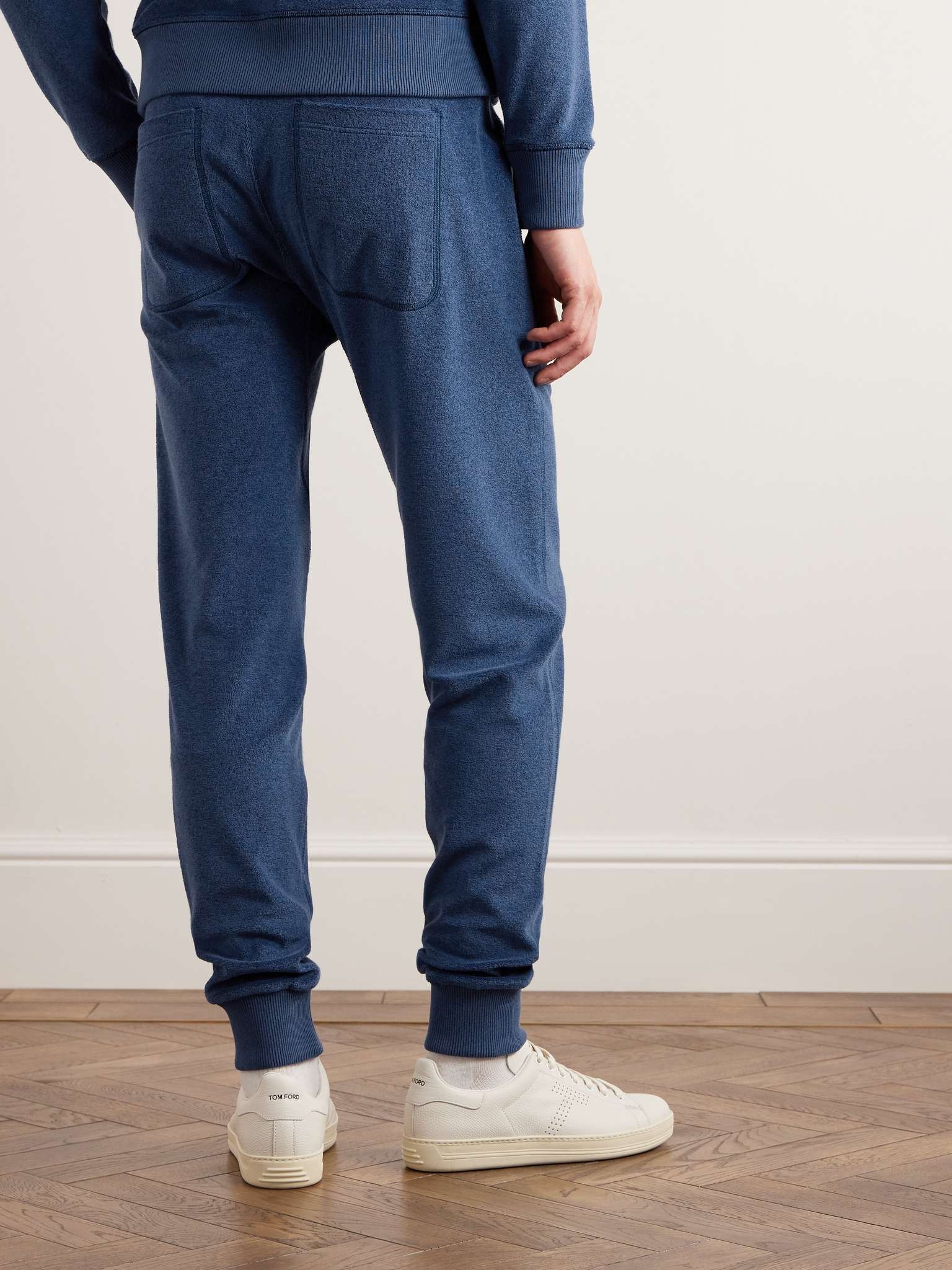 Cotton-Velvet Drawstring Sweatpants - 4