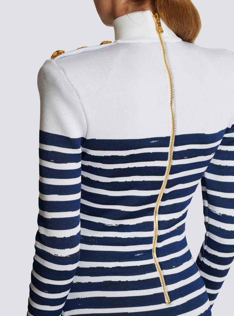 Valentine's Day striped print dress 8