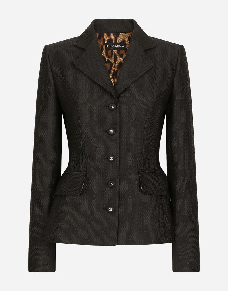 Quilted jacquard Dolce jacket with DG logo 1
