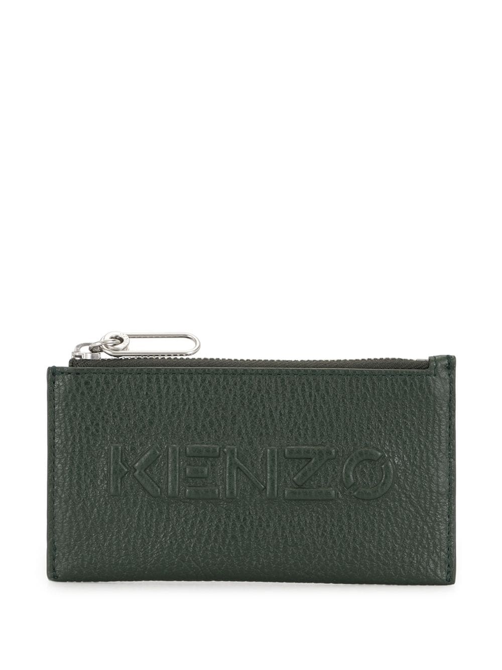 logo-embossed zip pouch wallet - 1