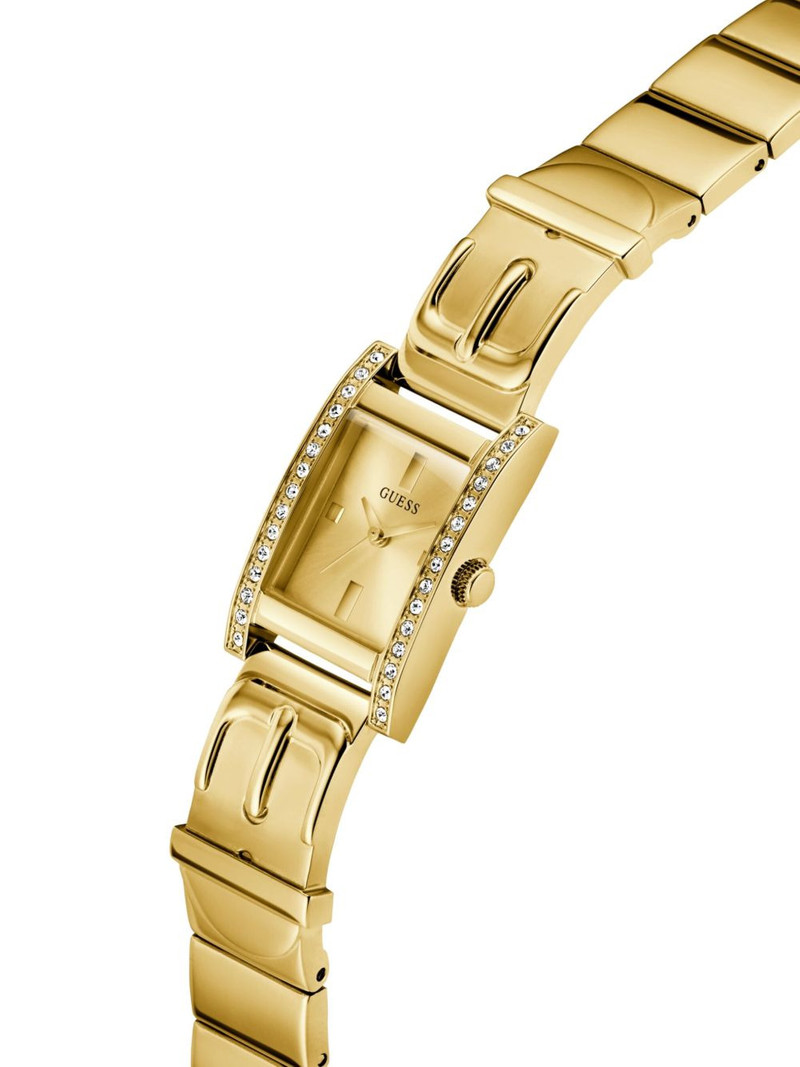 GUESS USA crystal-embellished quartz 20mm outlook