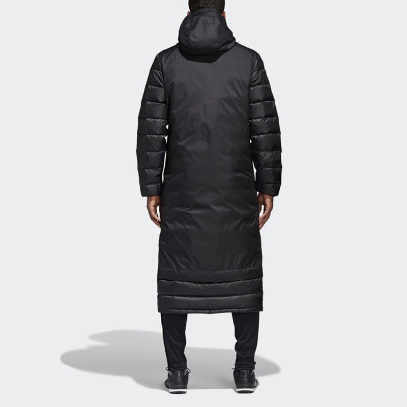 adidas Soccer/Football Training Sports protection against cold Stay Warm hooded Down Jacket Black BQ 4