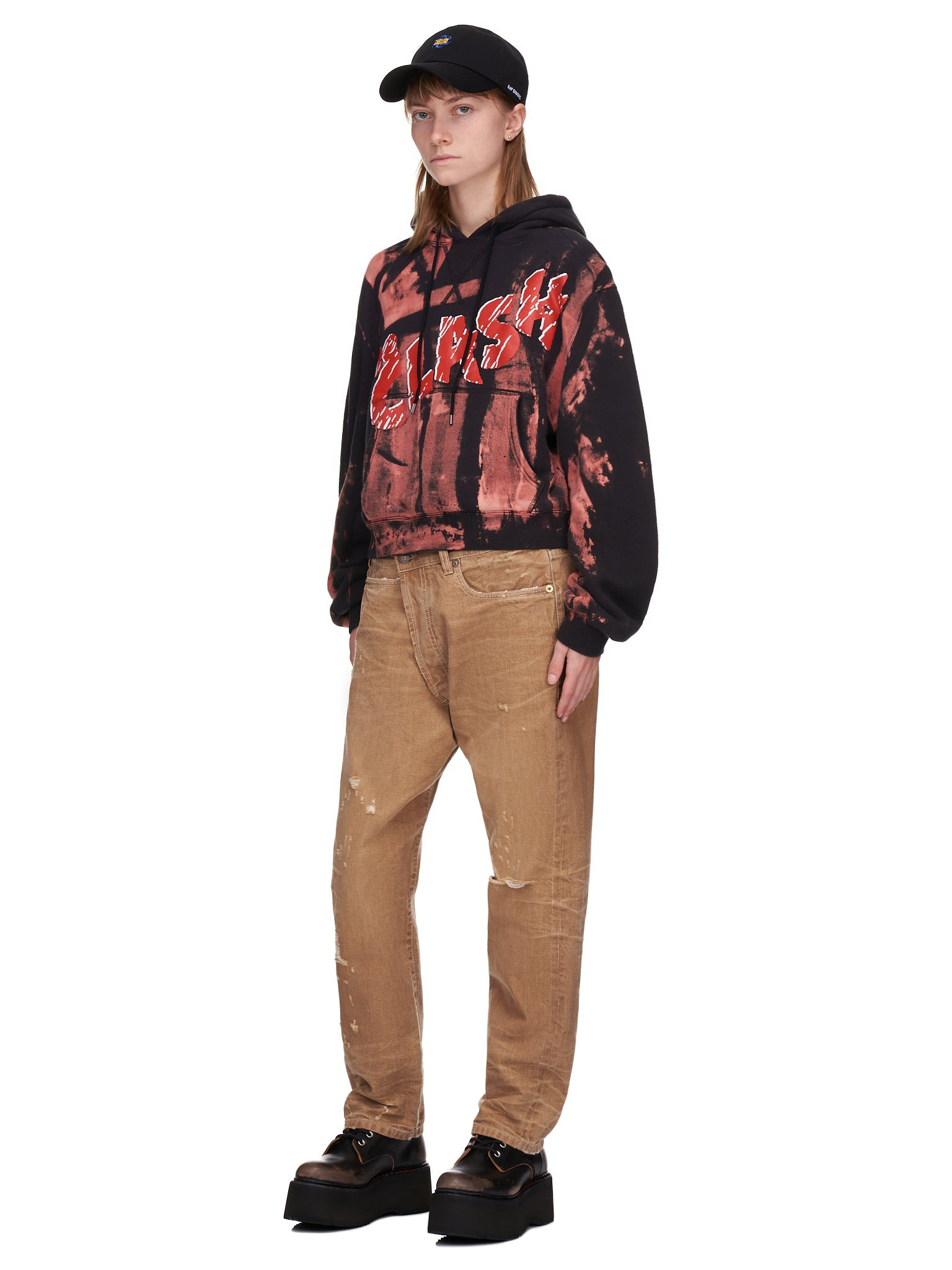 Clash Cropped Hoodie - 6