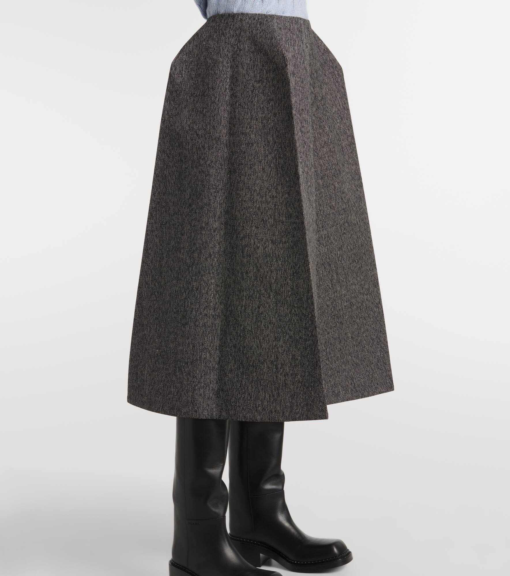 Wool maxi skirt - 5