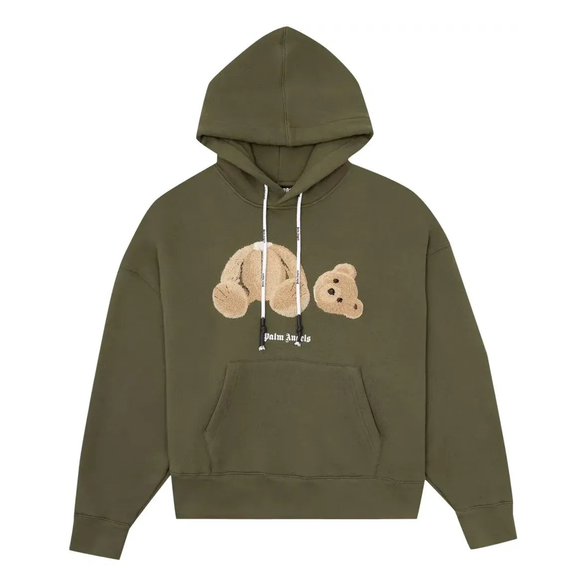 Palm Angels SS21 Bear Hoodie 'Military Brown' PMBB058R21FLE0015660 - 1