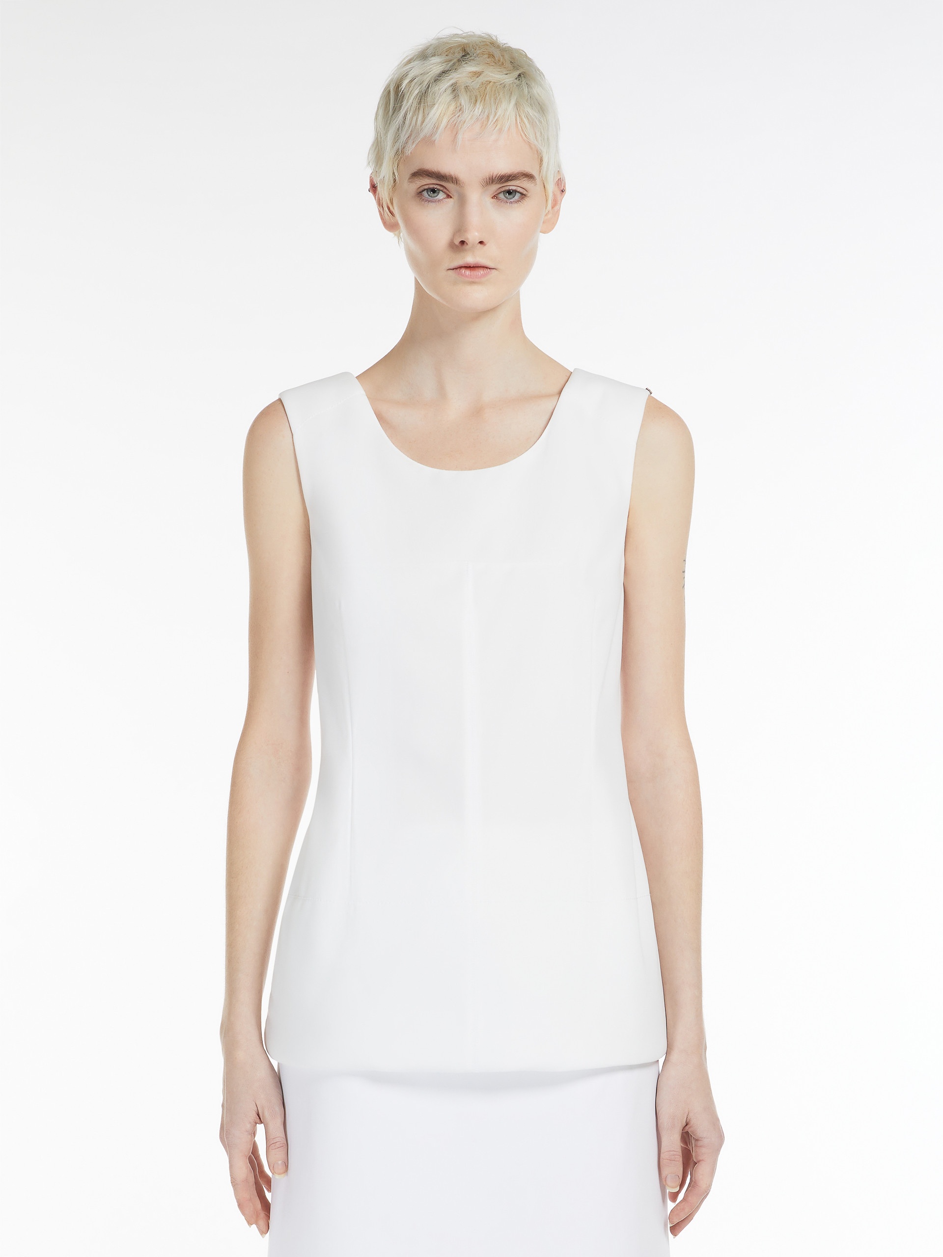 FICO Crepe jersey sleeveless top - 3