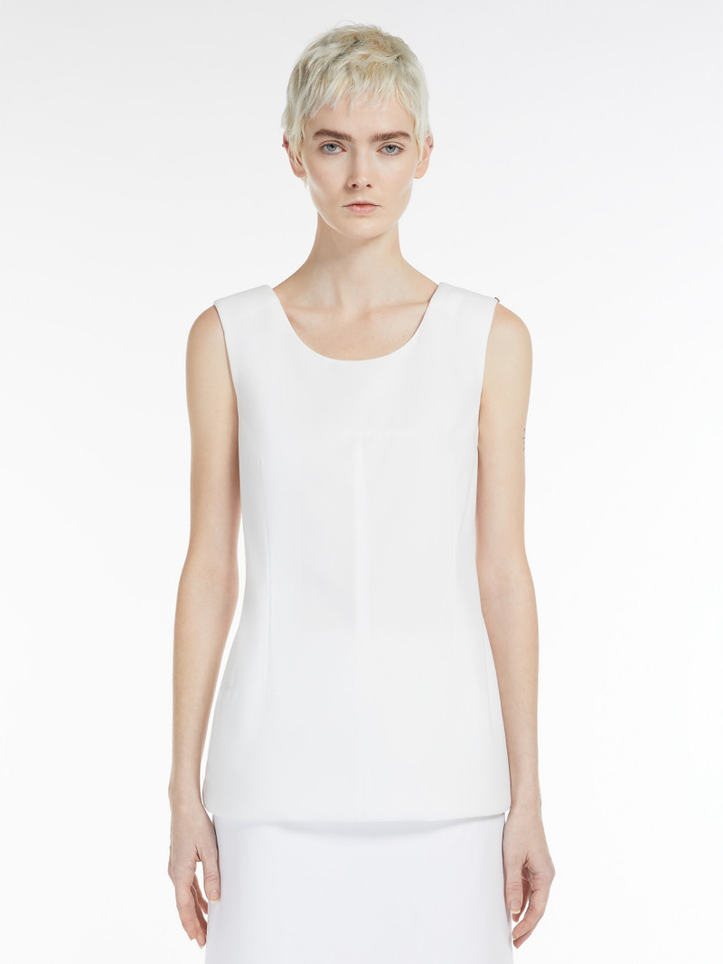 FICO Crepe jersey sleeveless top 3