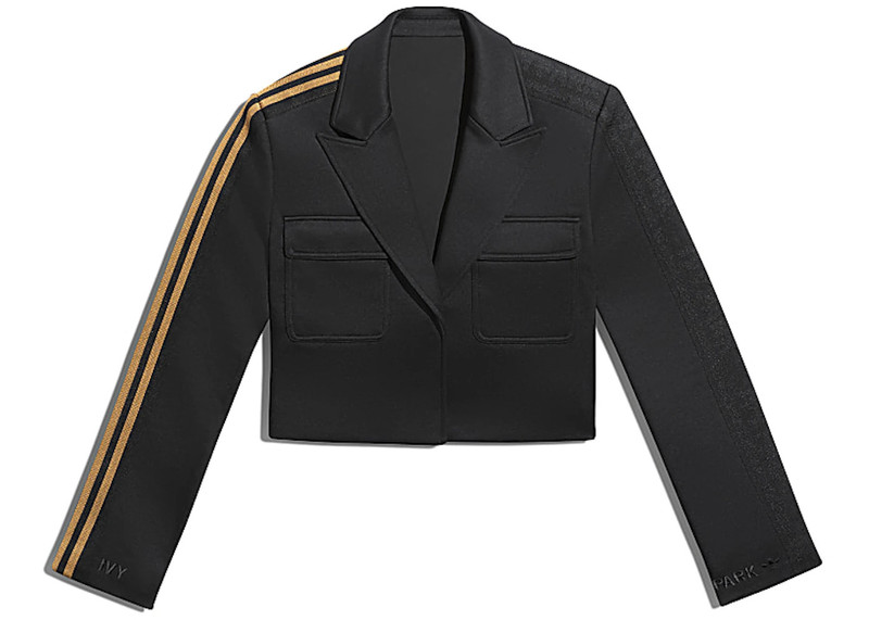 adidas Ivy Park Crop Suit Jacket (Plus Size) Black 1
