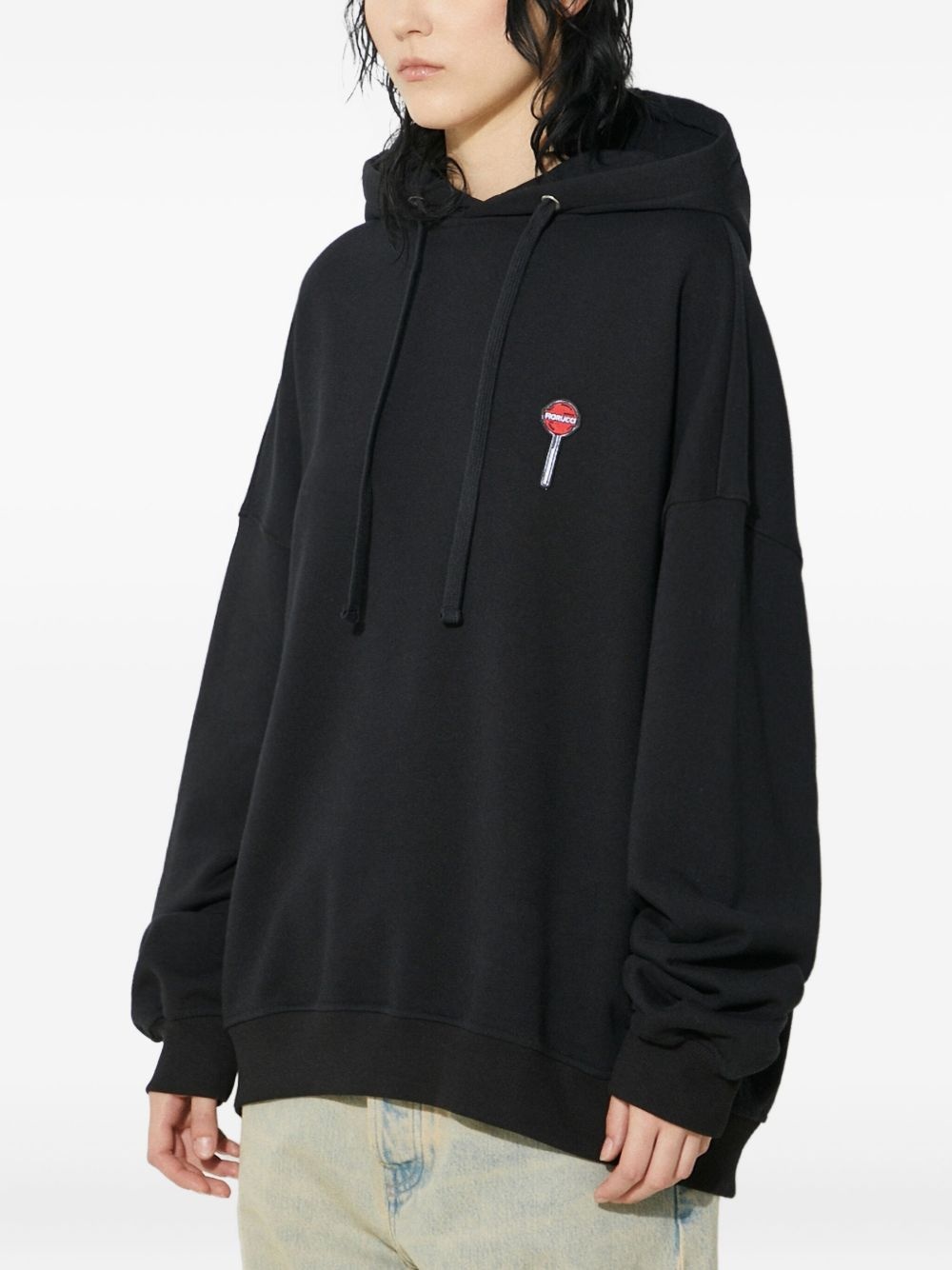 lollipop-embroidered hoodie - 2