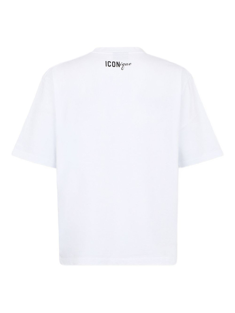 DSQUARED2 logo-print round-neck T-shirt outlook