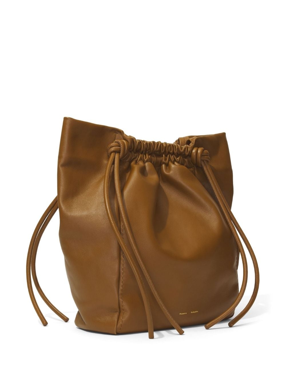 leather drawstring tote - 6