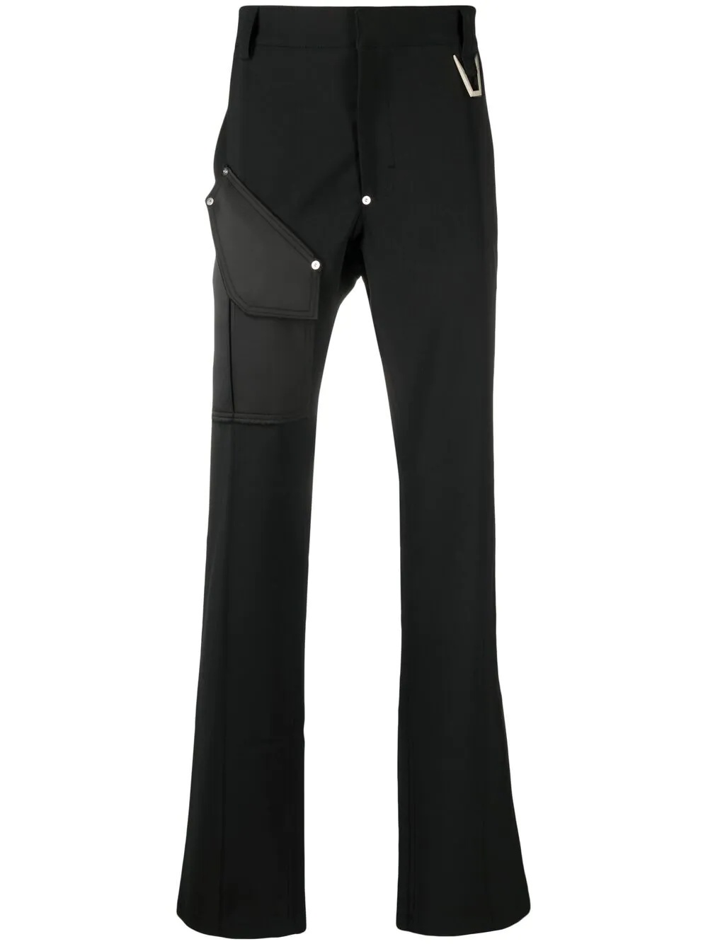 mid-rise flared trousers - 1