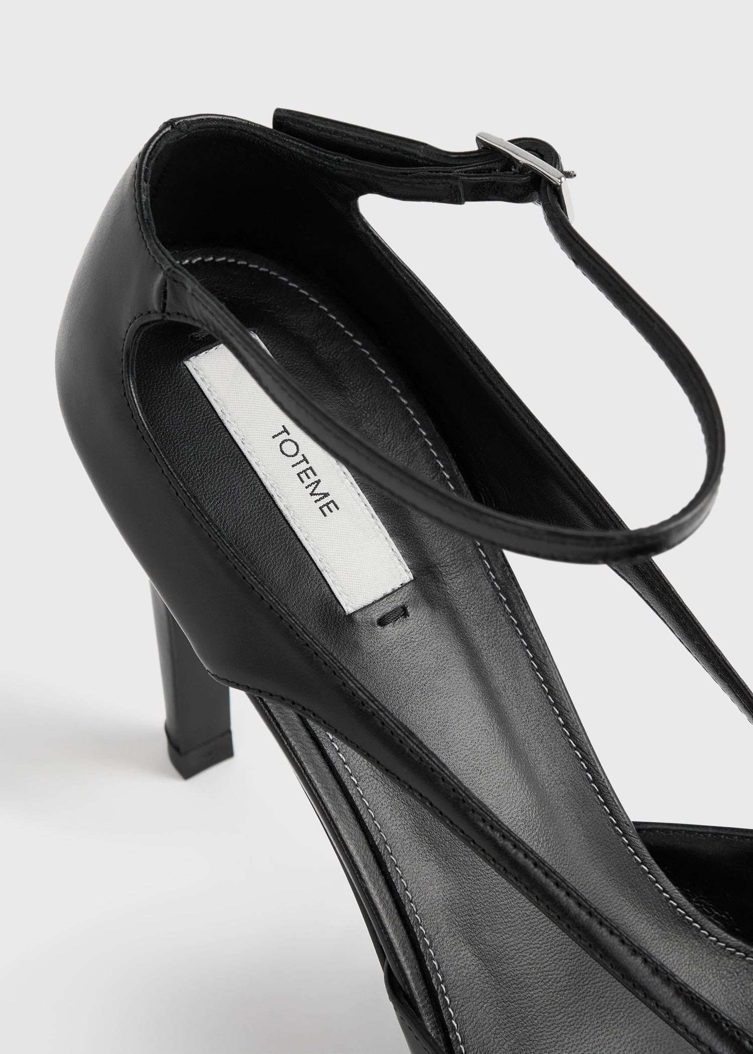 Leather stiletto pumps black - 5
