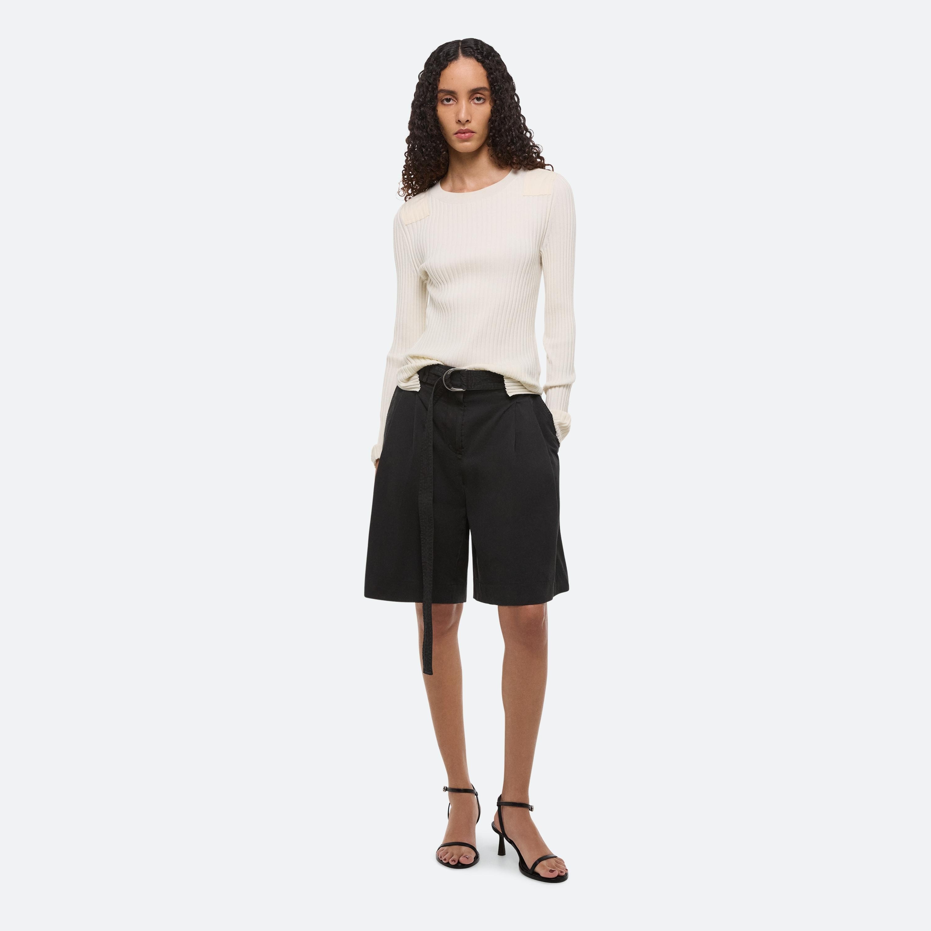 WIDE PLEATED SHORTS - 8