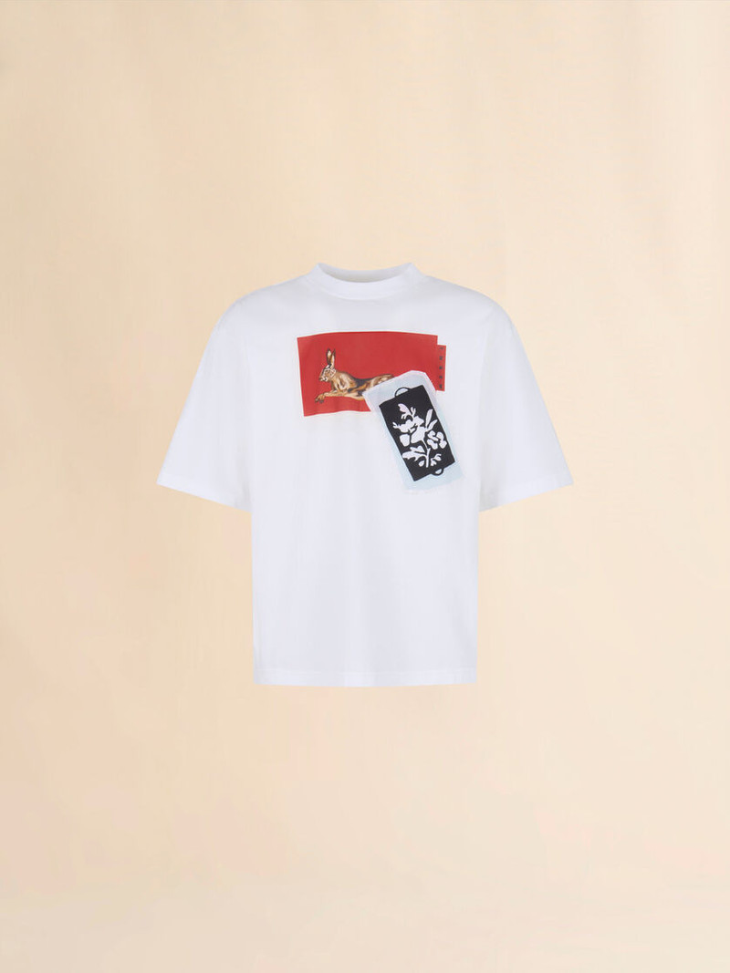 WHITE COTTON T-SHIRT 1