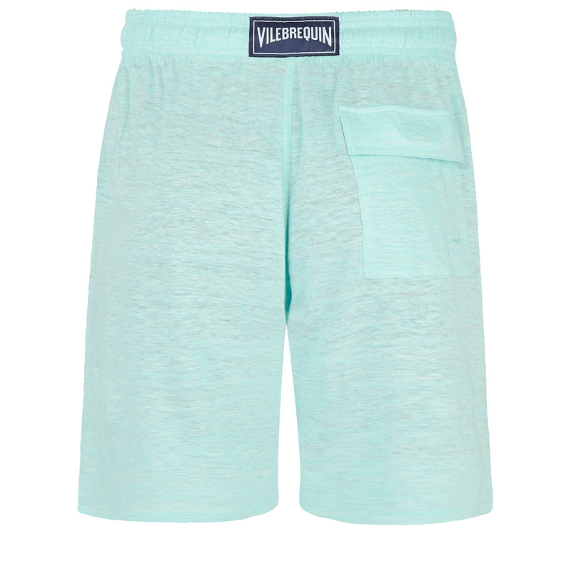 Vilebrequin Unisex Linen Bermuda Shorts Solid outlook