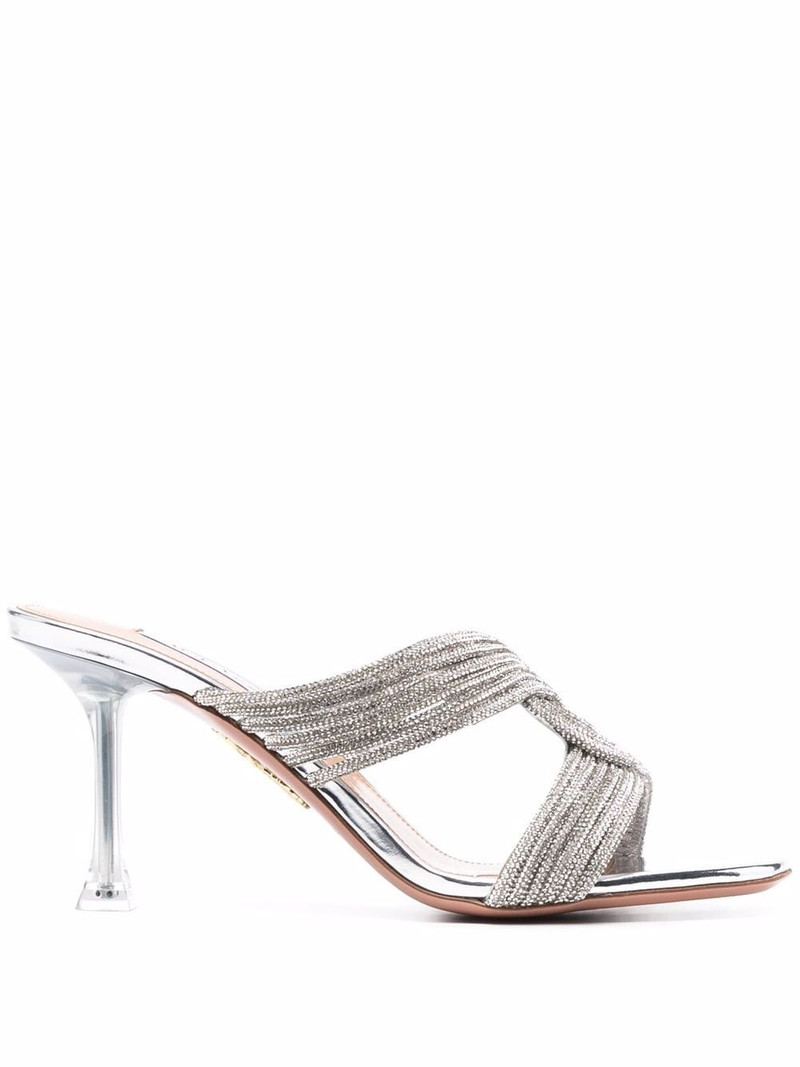 woven-detail high-heel mules 1