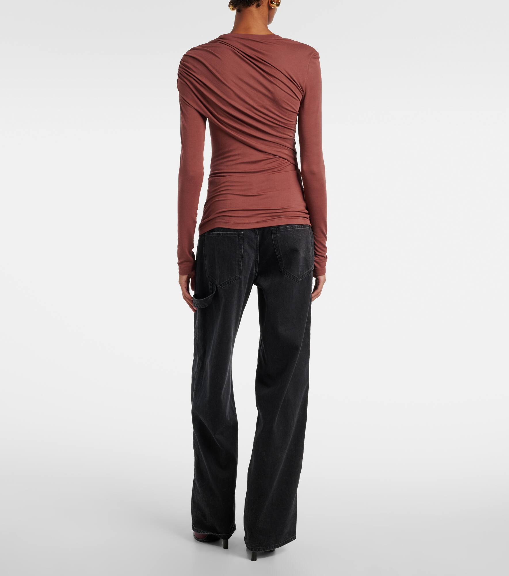 Dressi draped jersey top - 3