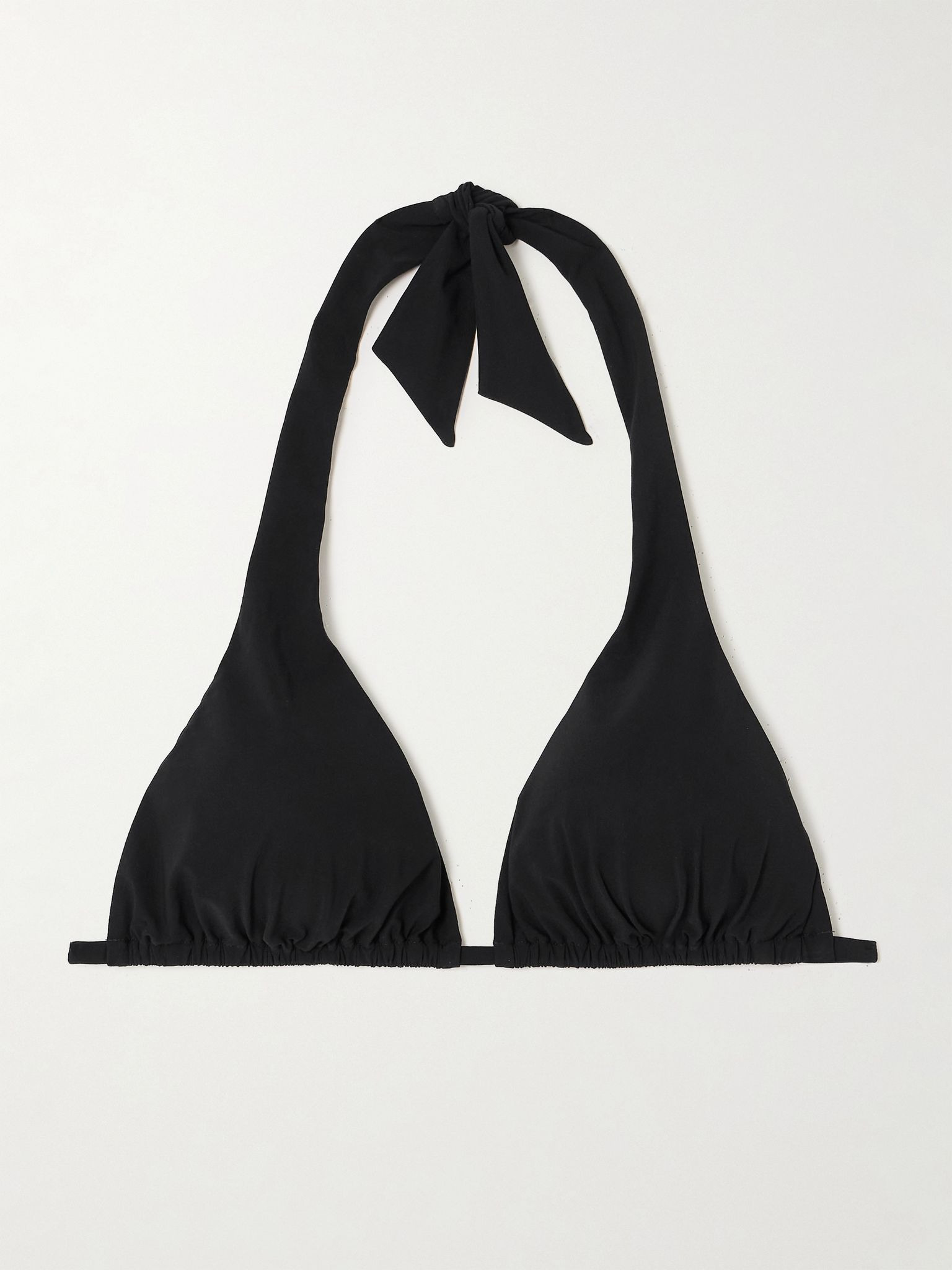 Halterneck bikini top Black - 1