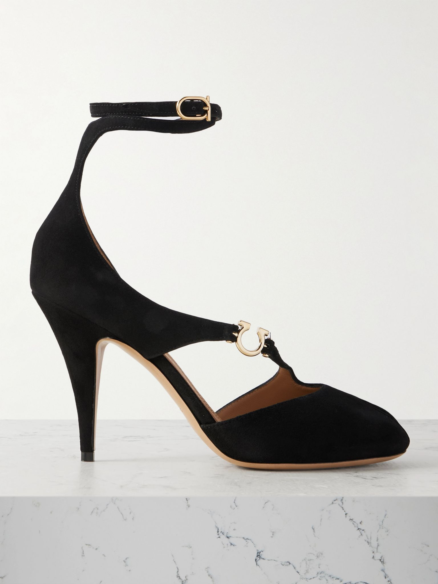 Molly embellished suede pumps Black - 1