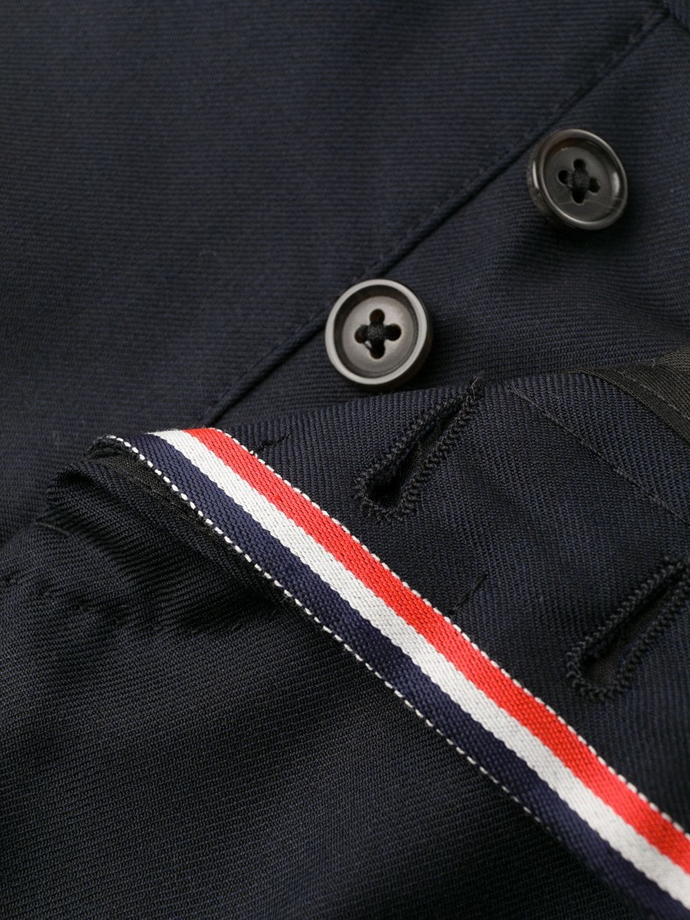 super 120s twill side tab trousers - 6