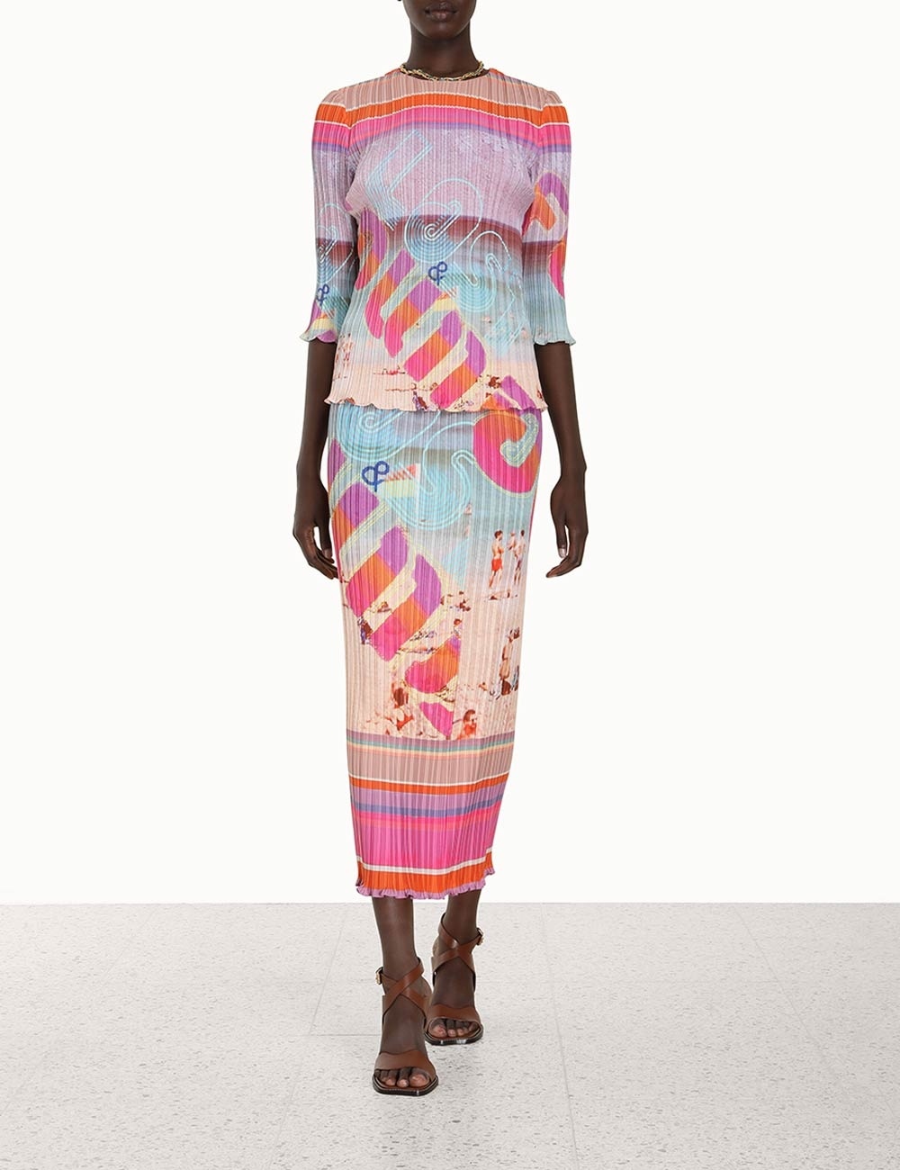 WONDERLAND PLEATED SKIRT - 2