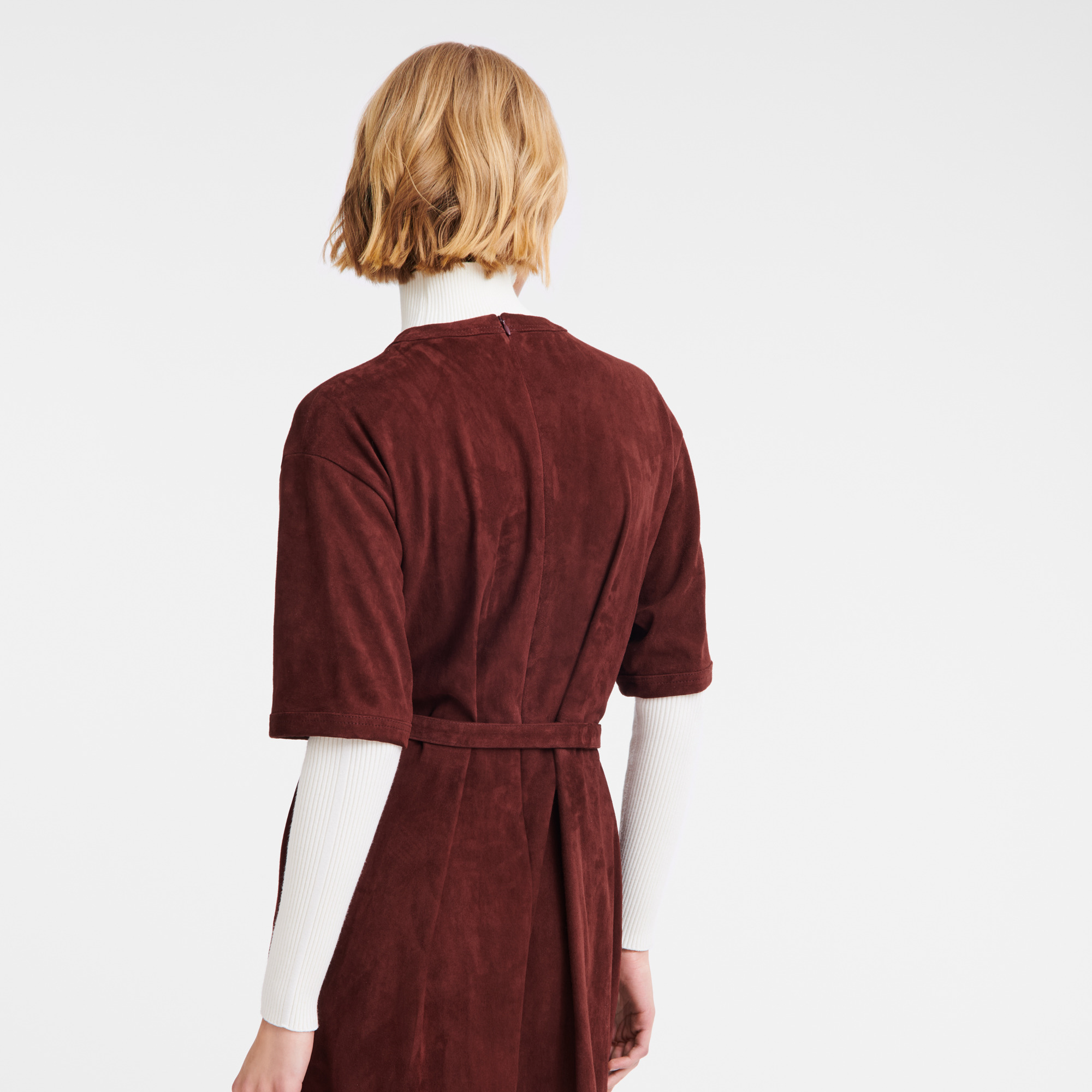 Leather long dress Burgundy - Leather - 6