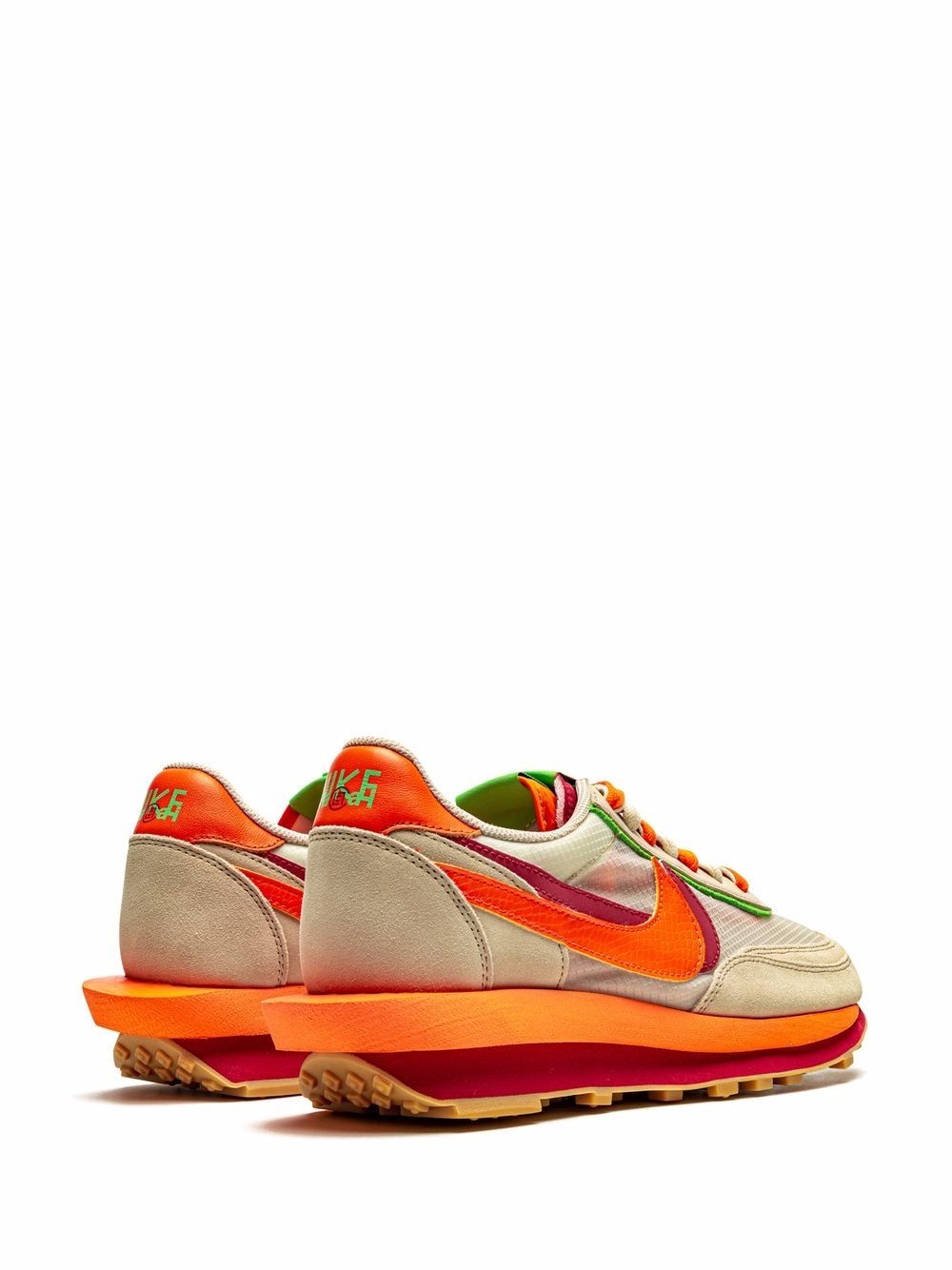 x sacai x CLOT LDWaffle "Net Orange Blaze" sneakers - 3