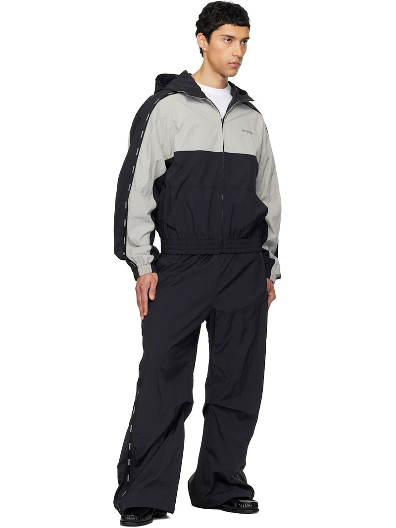We11done Black Logo Tape Track Pants outlook
