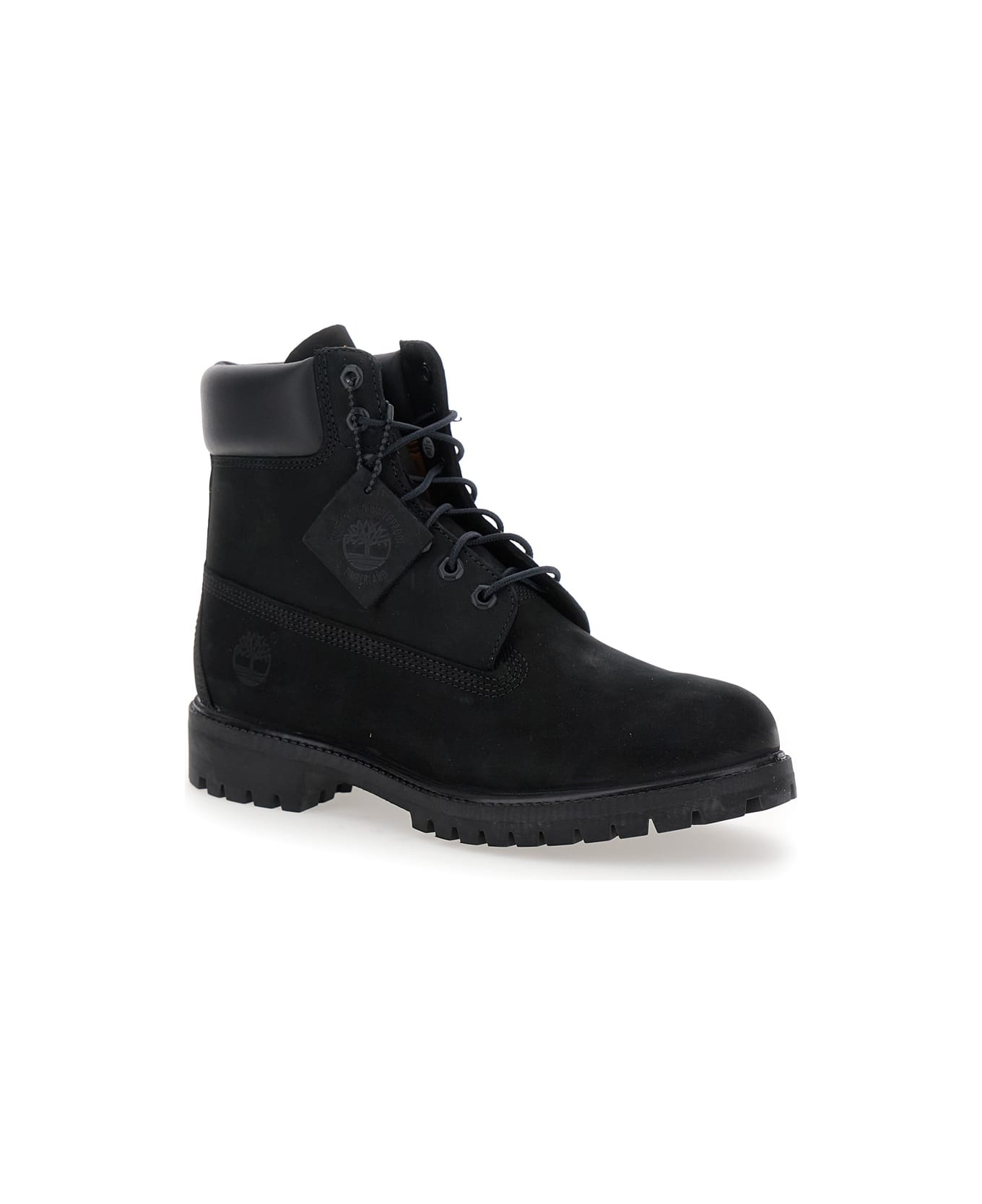 Premium 6 Inch Lace Up Waterproof Boot Black - 2