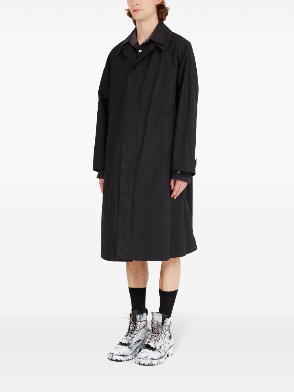 layered trench coat - 5