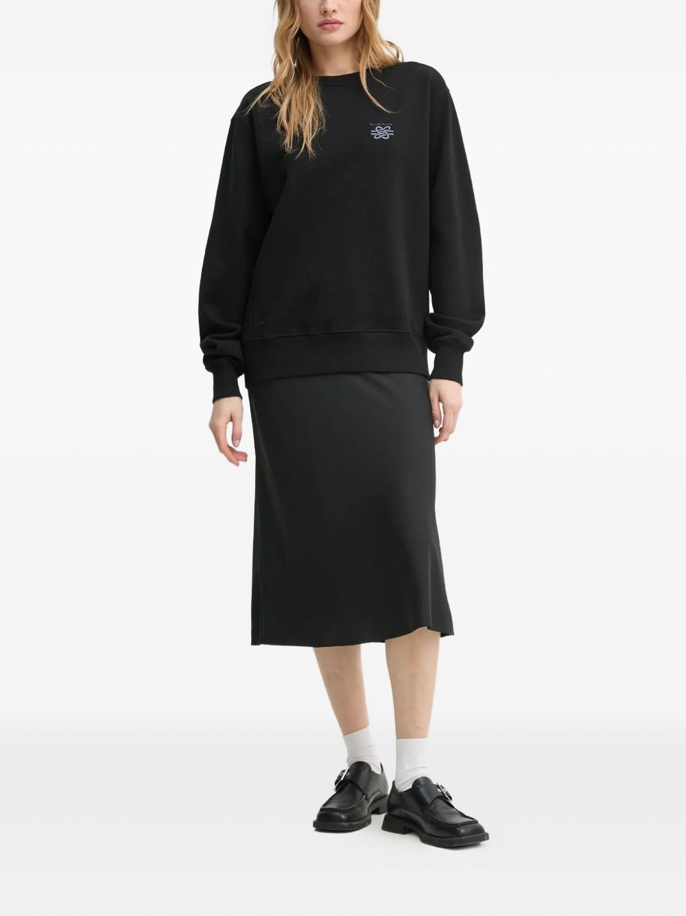 embroidered logo sweatshirt - 2