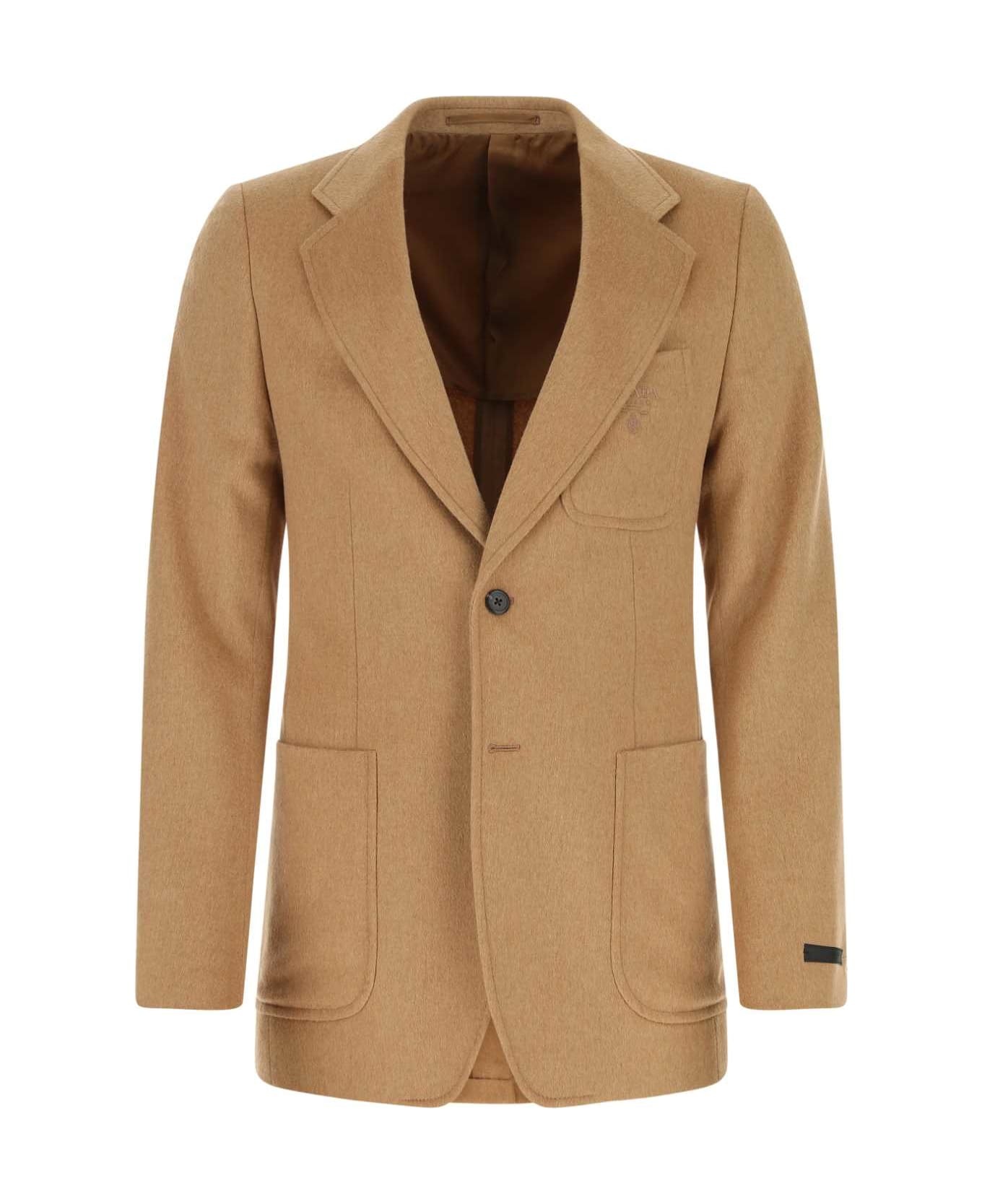 Beige Wool Blazer - 1