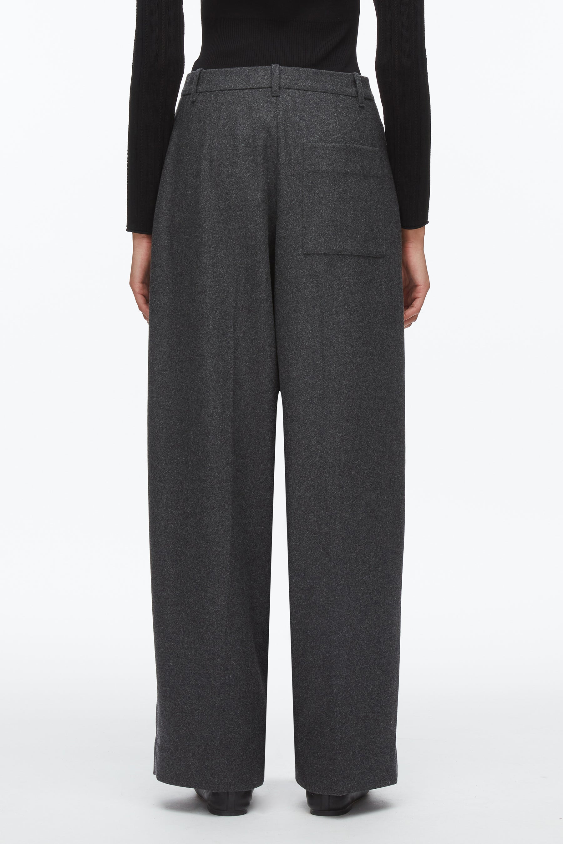 Flannel Double Pleat Trouser - 6