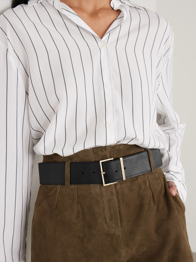 The Frankie Shop Evro Leather Belt outlook