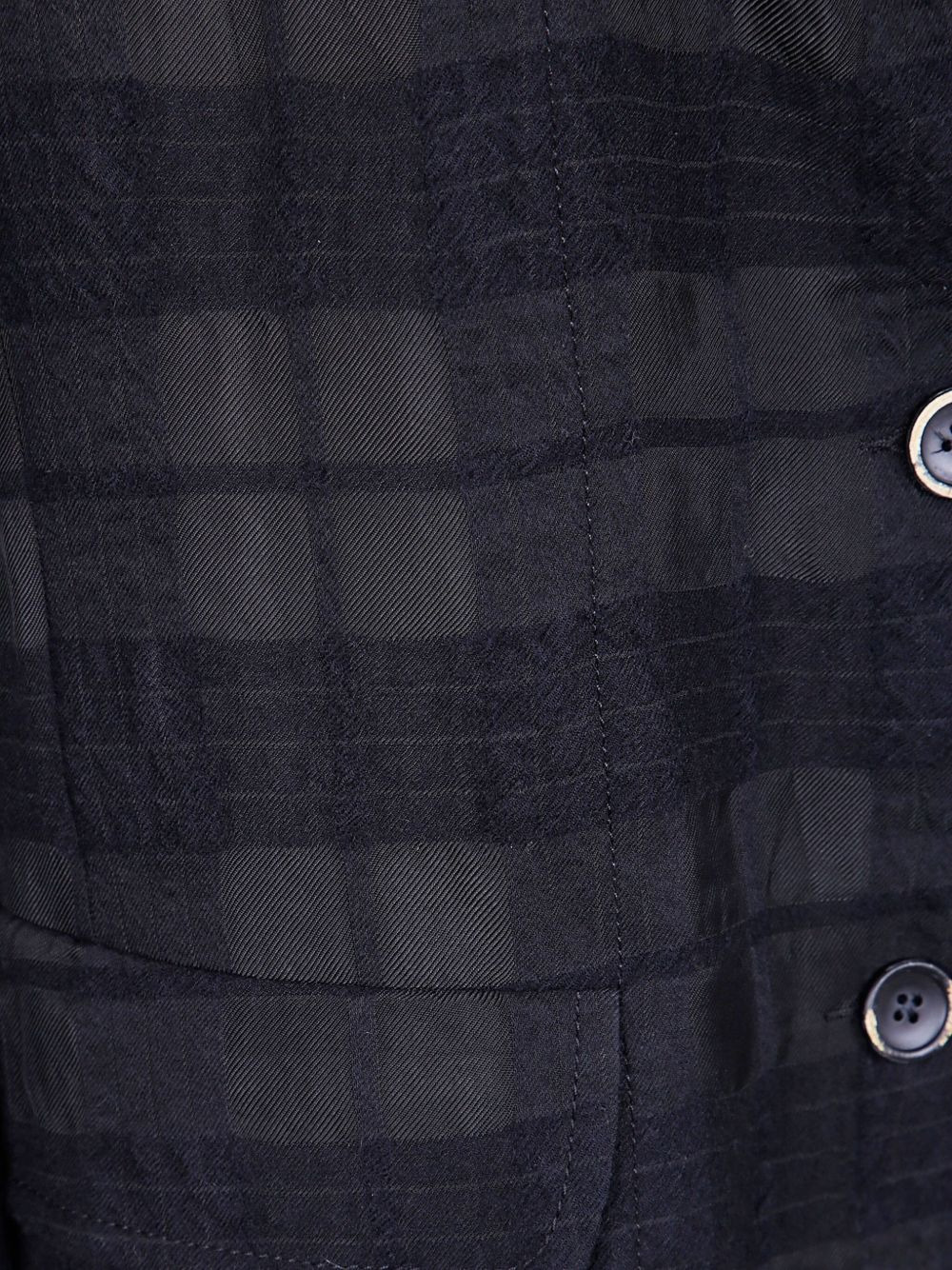 checked wool blazer - 3