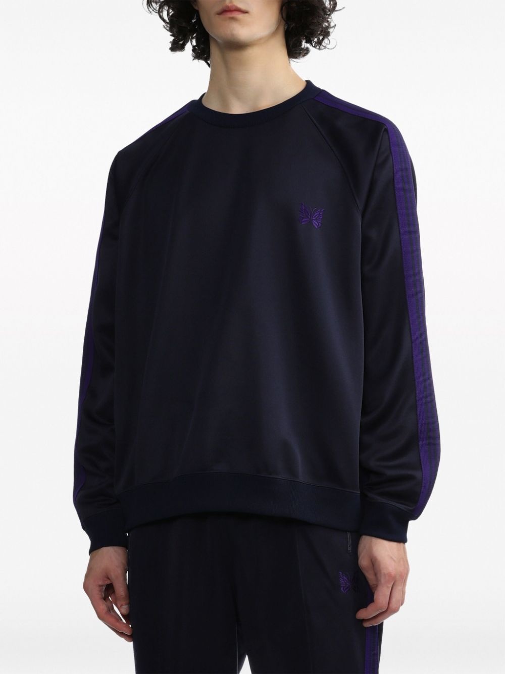 logo-embroidery sweatshirt - 3