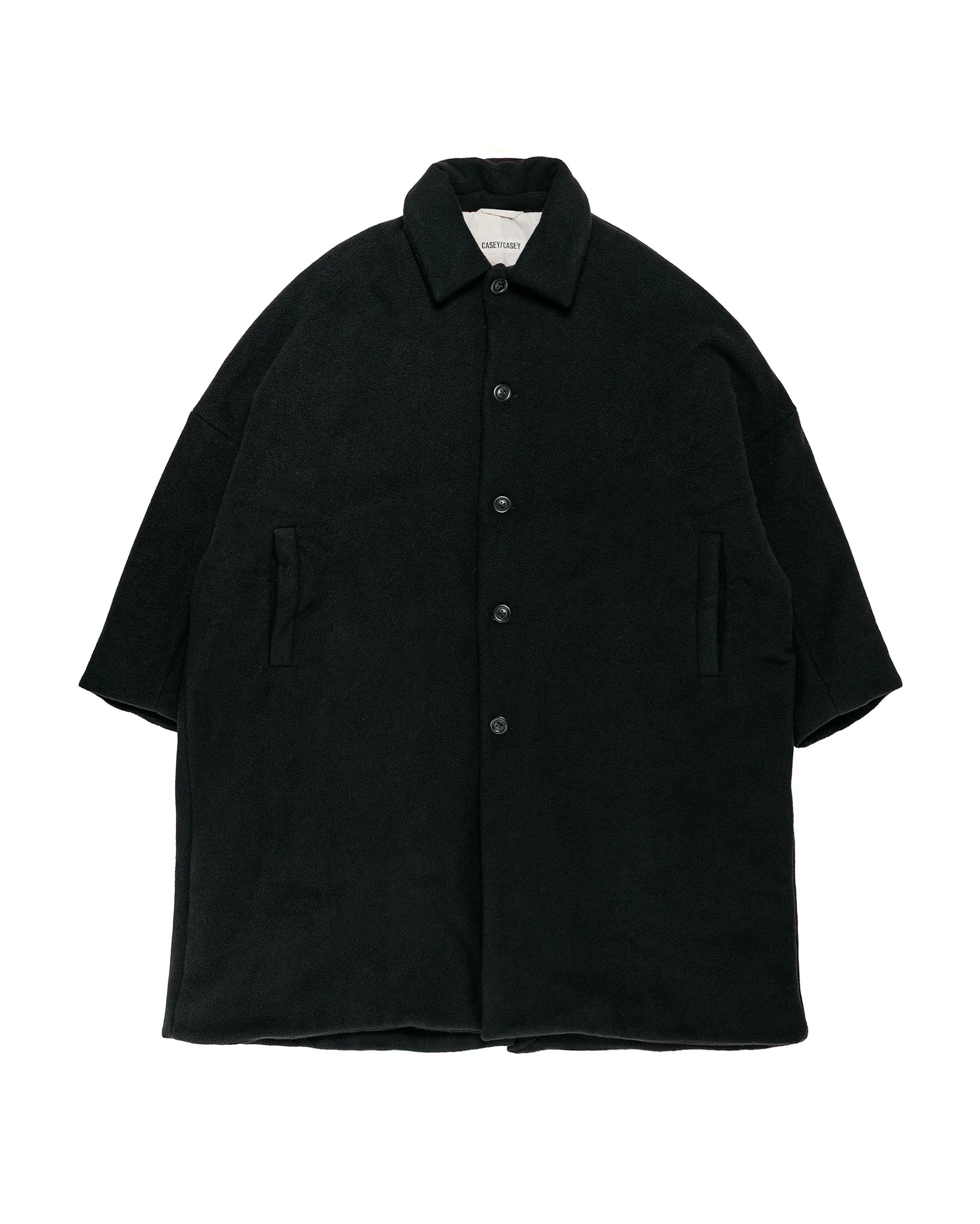 Big Blobby Coat Heavy Cashmere Black - 1