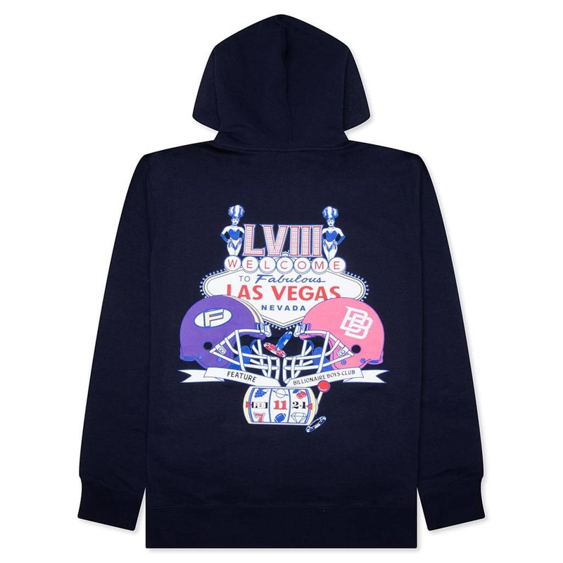BILLIONAIRE BOYS CLUB FEATURE X BILLIONAIRE BOYS CLUB LAS VEGAS HOODIE - BLACK outlook
