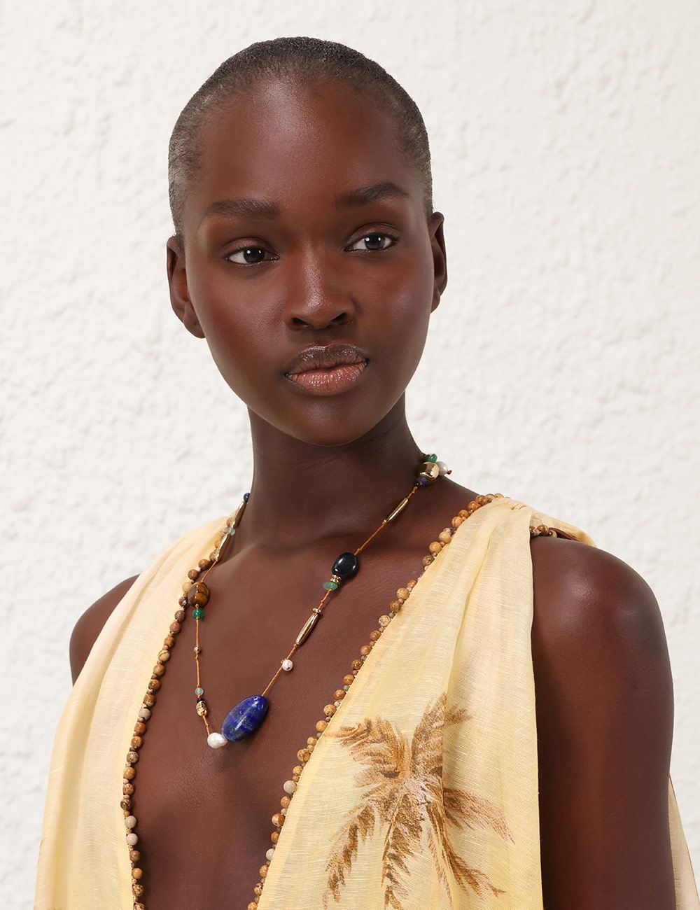MELLOW STONE BEADED NECKLACE - 2