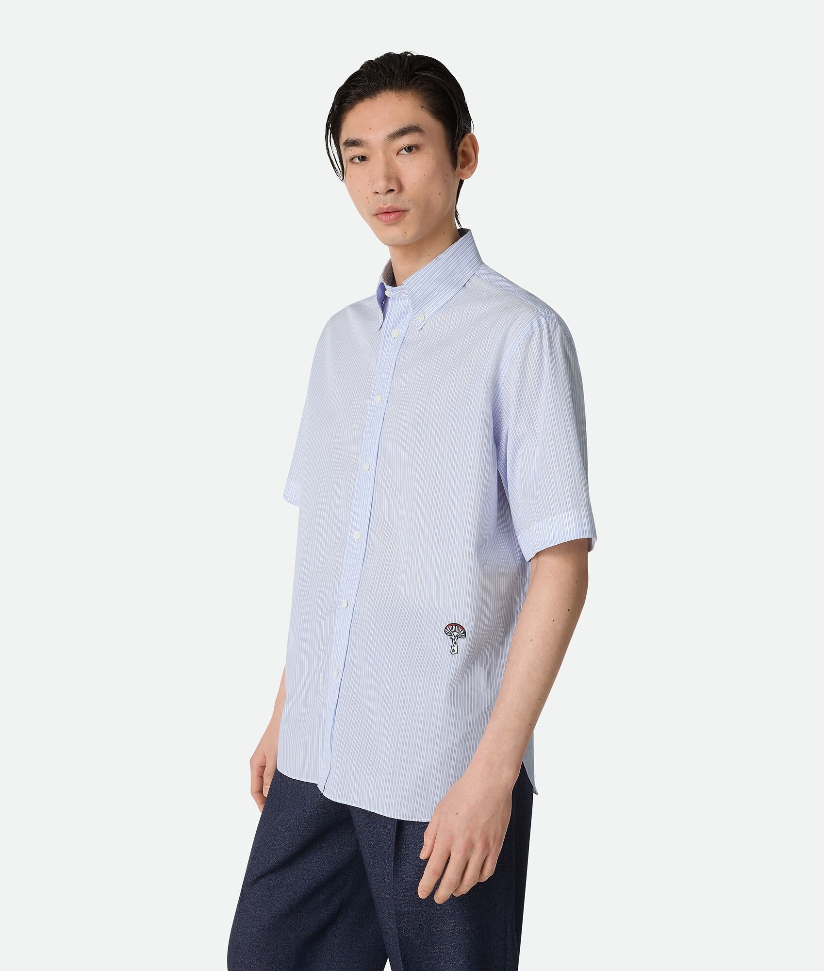 Stripe Cotton Poplin Shirt - 2