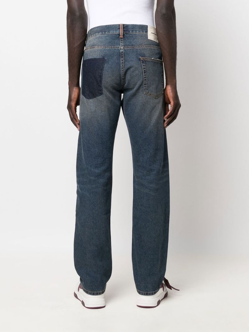 high-rise straight-leg jeans - 4