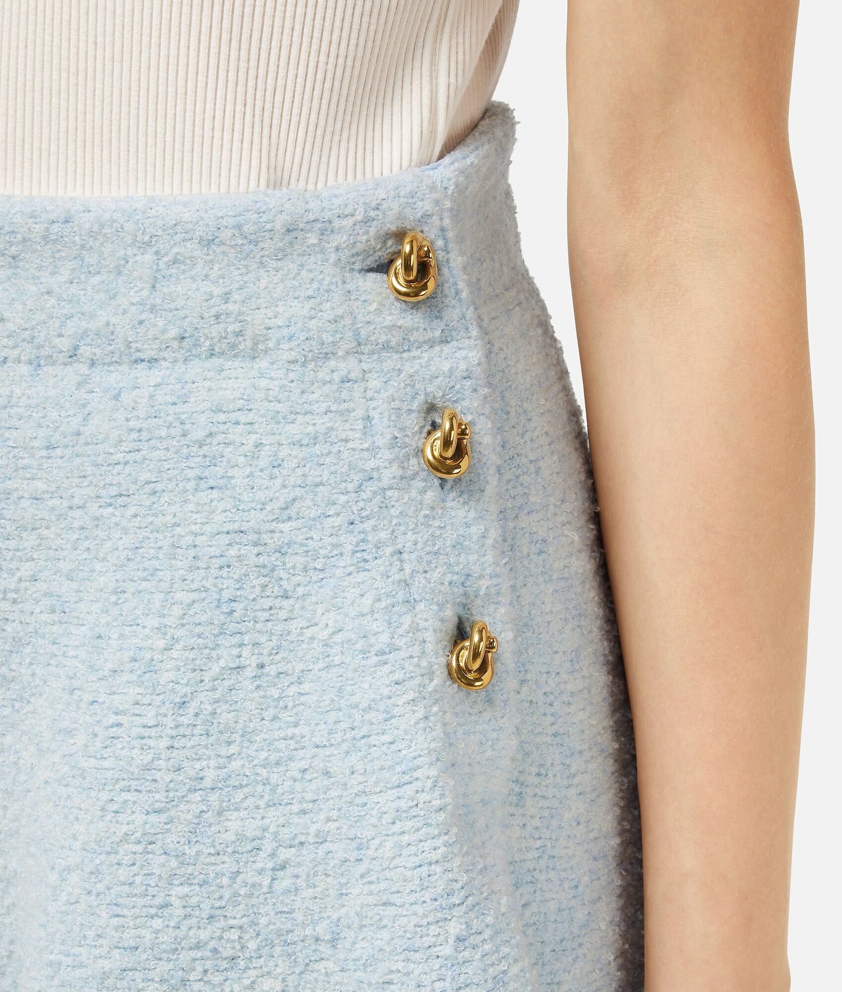 Wool Boucle Skirt - 4