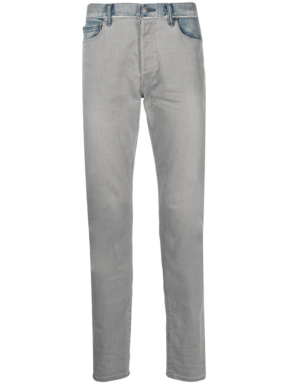 The Cast two-tone straight jeans - 1