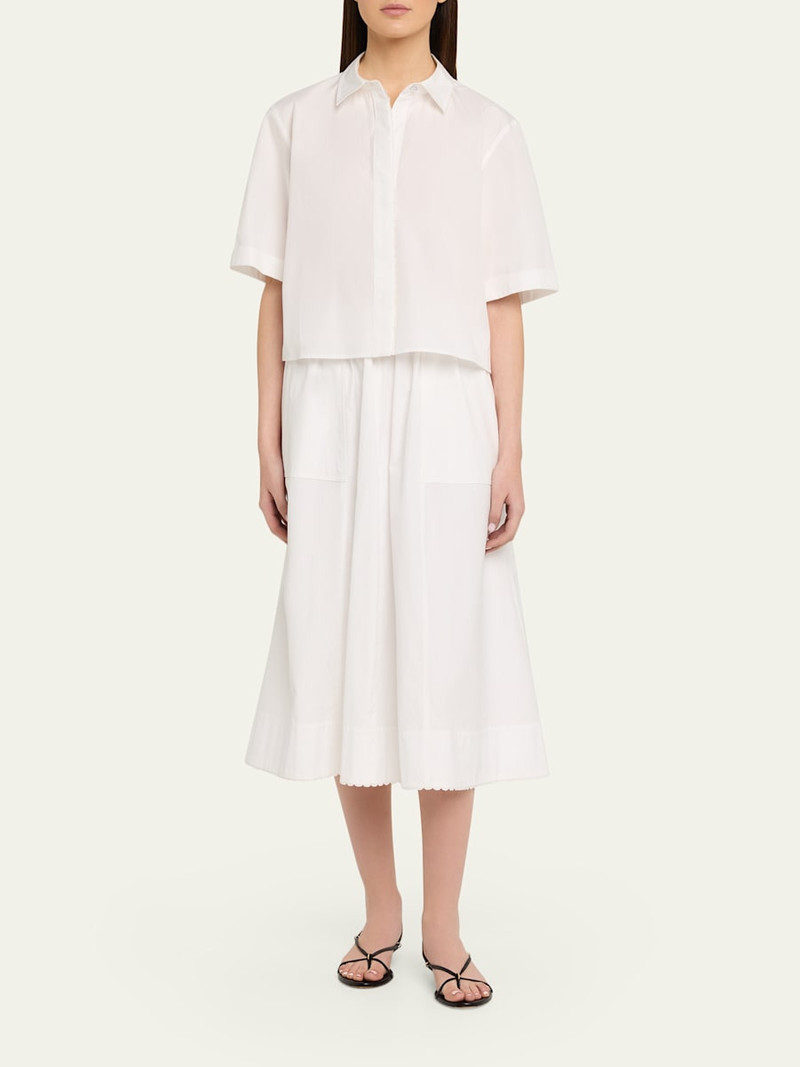 Vince Short-Sleeve Poplin Shirt outlook